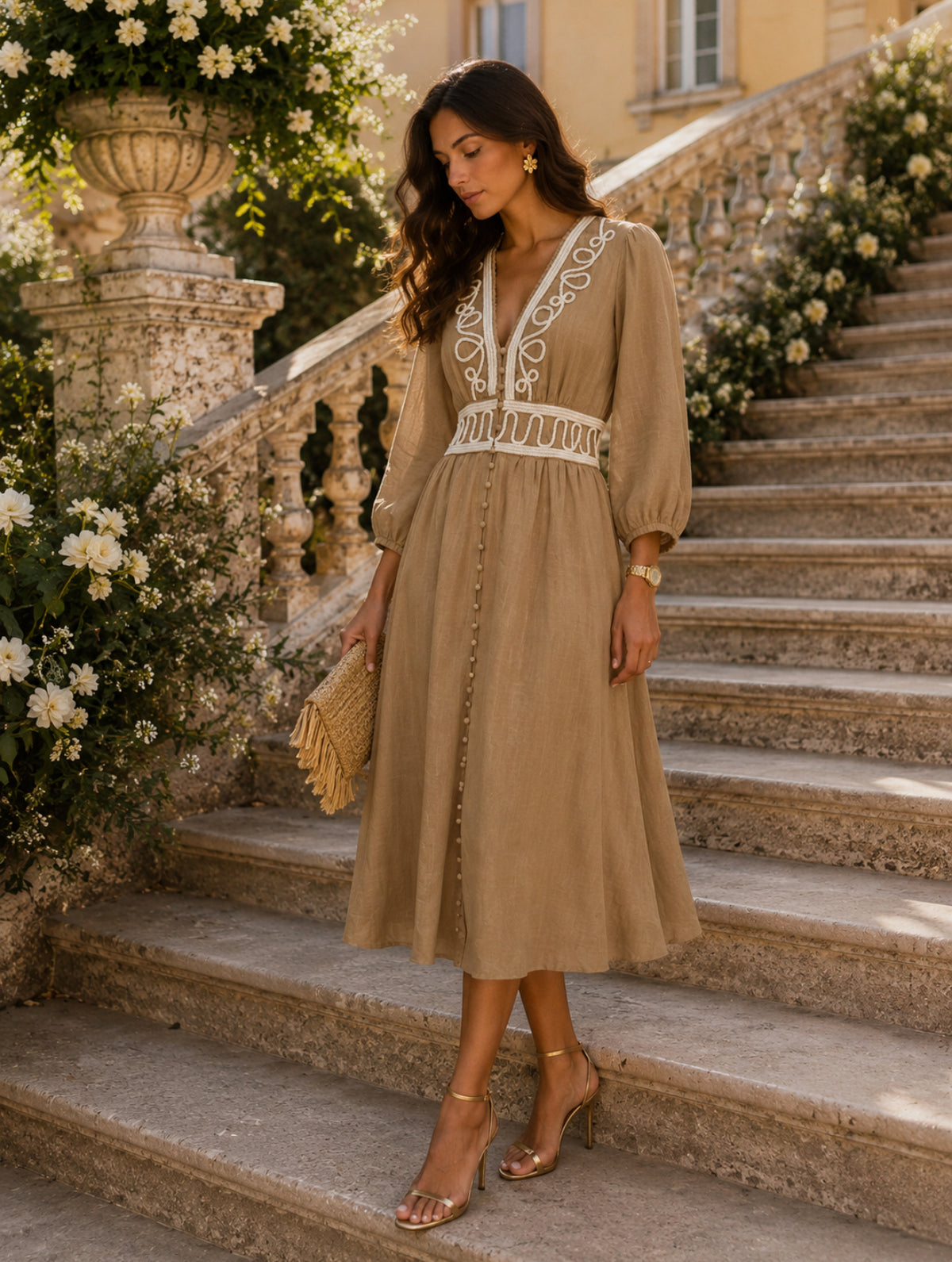 VESTIDO LONGO RENDADO