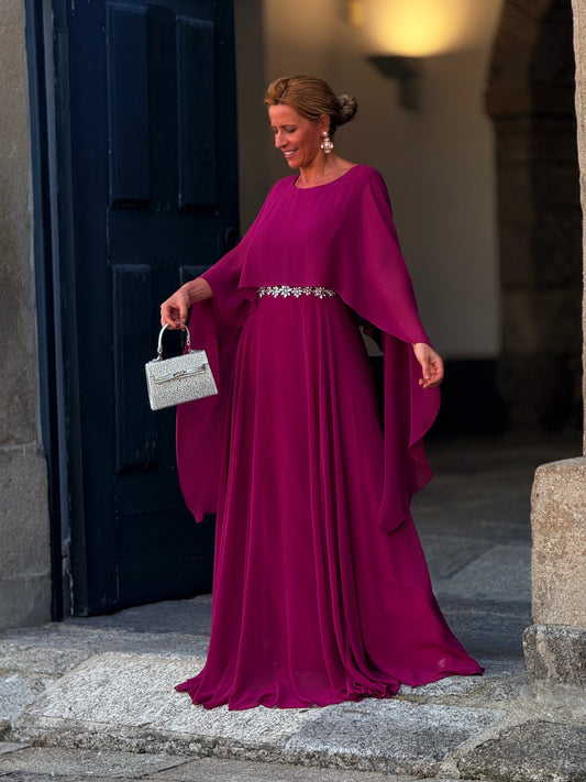 Vestido cinto em brilho
