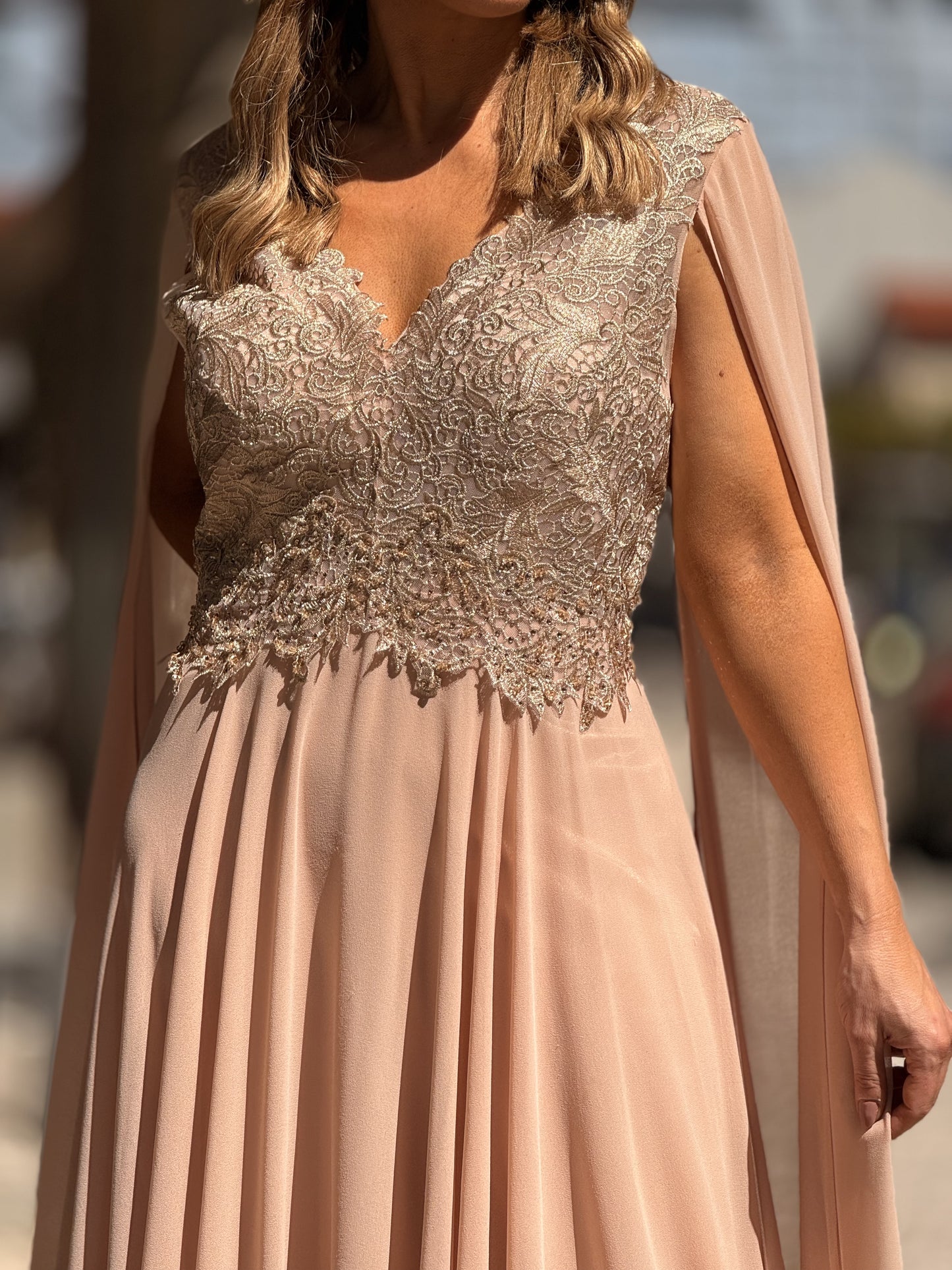 Vestido com manga
