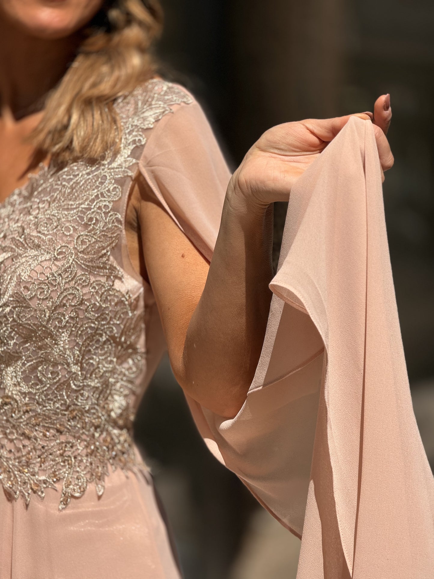 Vestido com manga