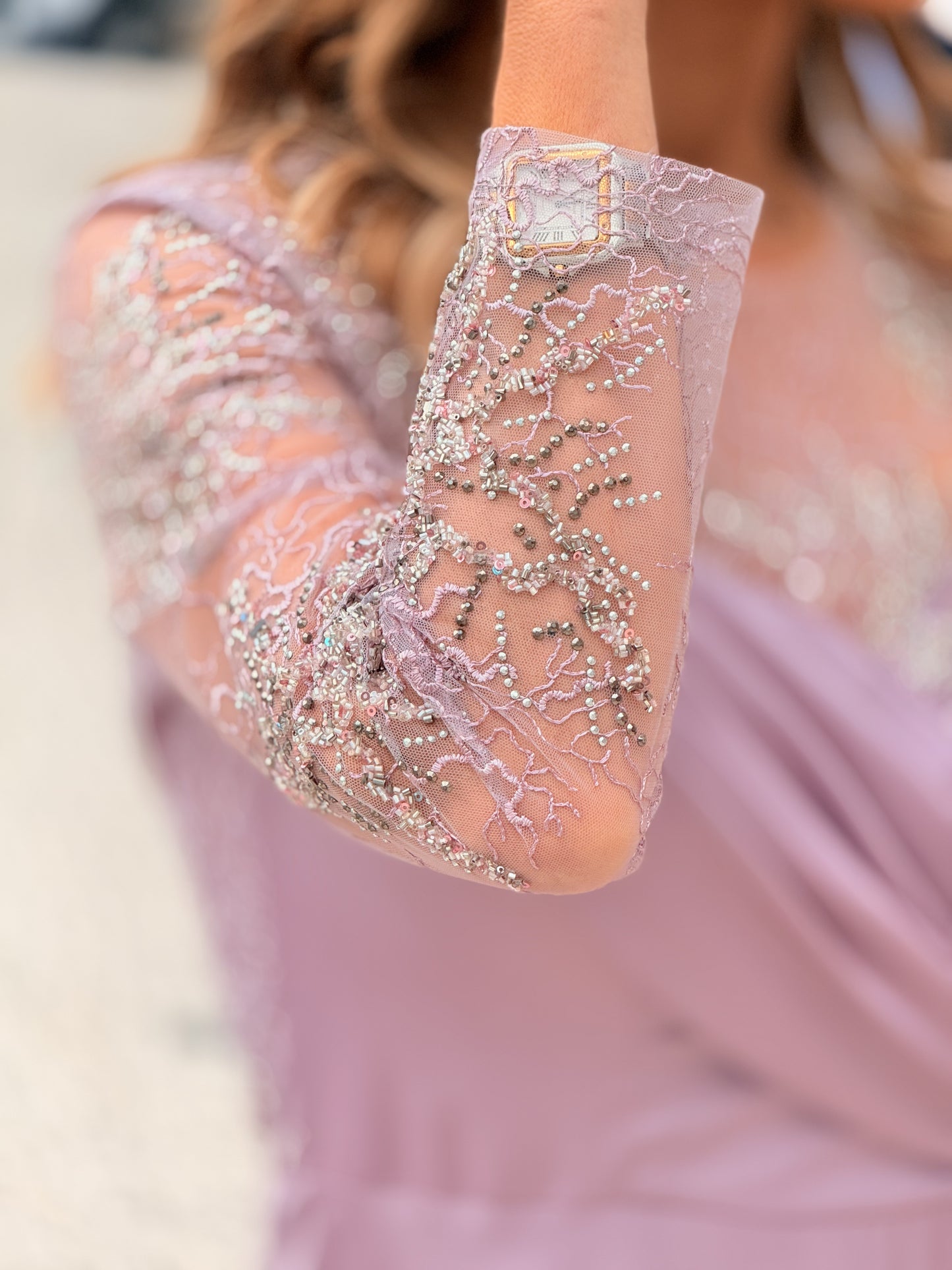 Vestido renda e transparência