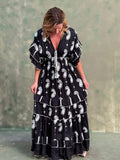 VESTIDO PRETO COM BORDADO
