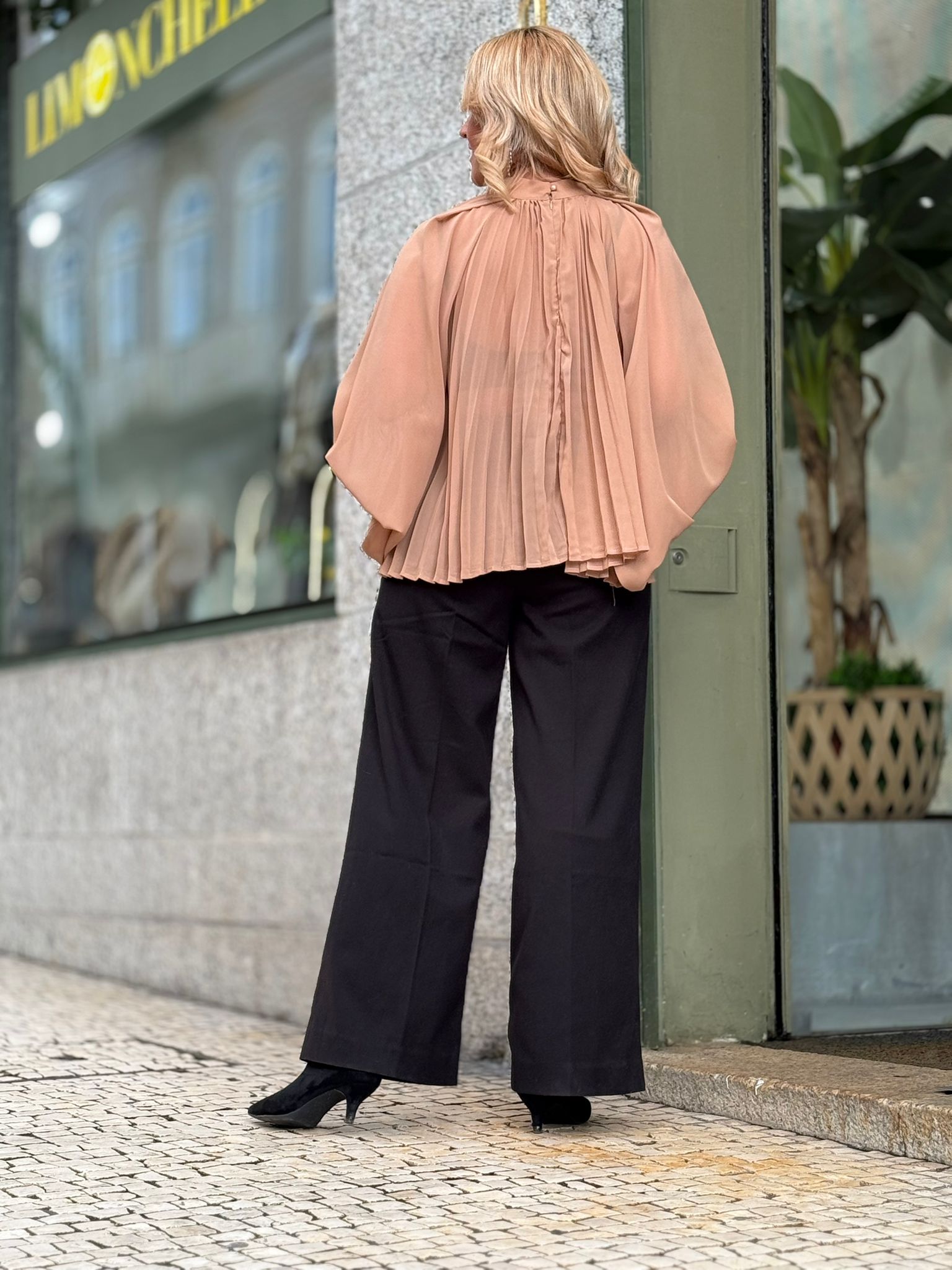 BLUSA PLISSADA