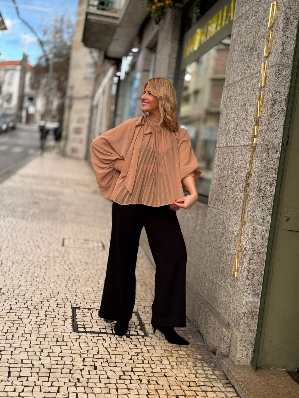 BLUSA PLISSADA