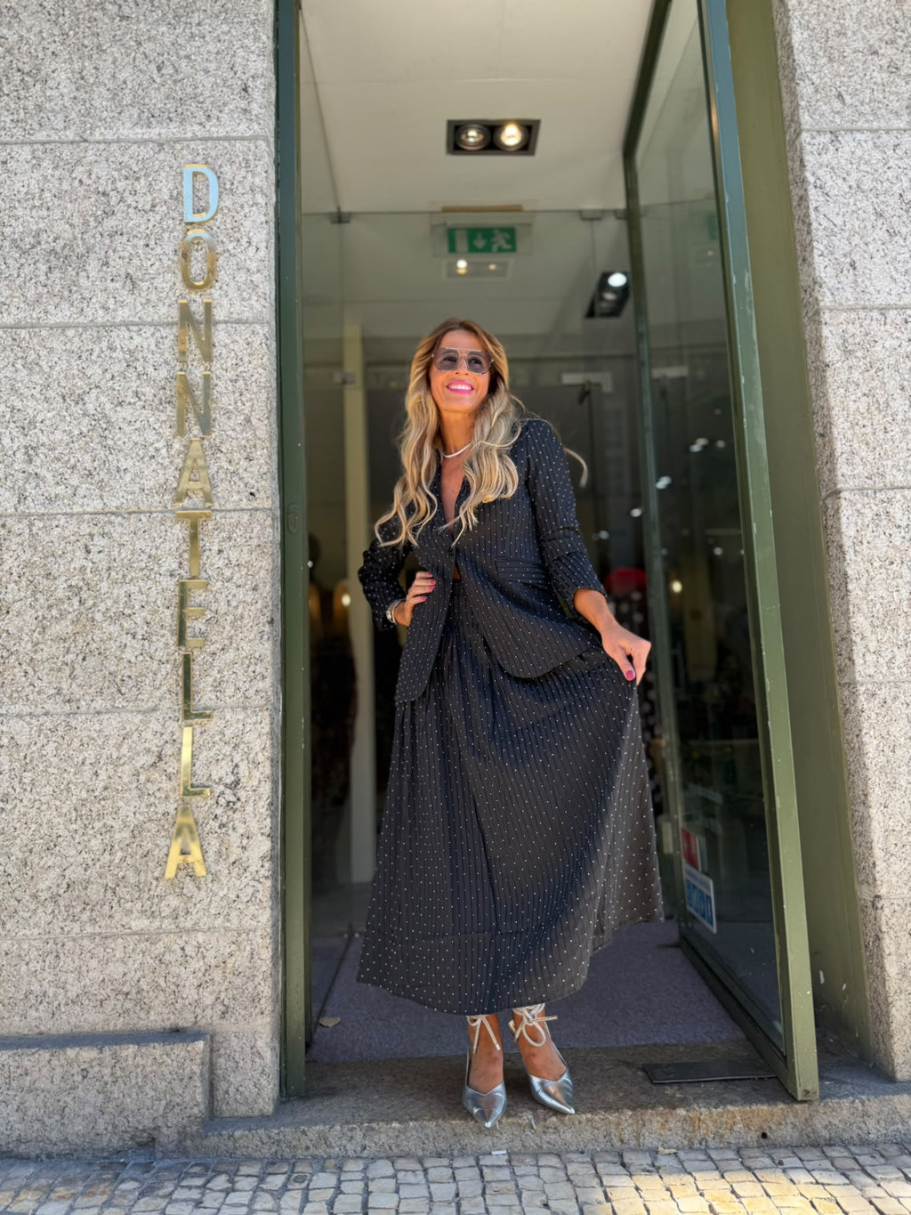 Conjunto Blazer e Saia Risca Diplomática