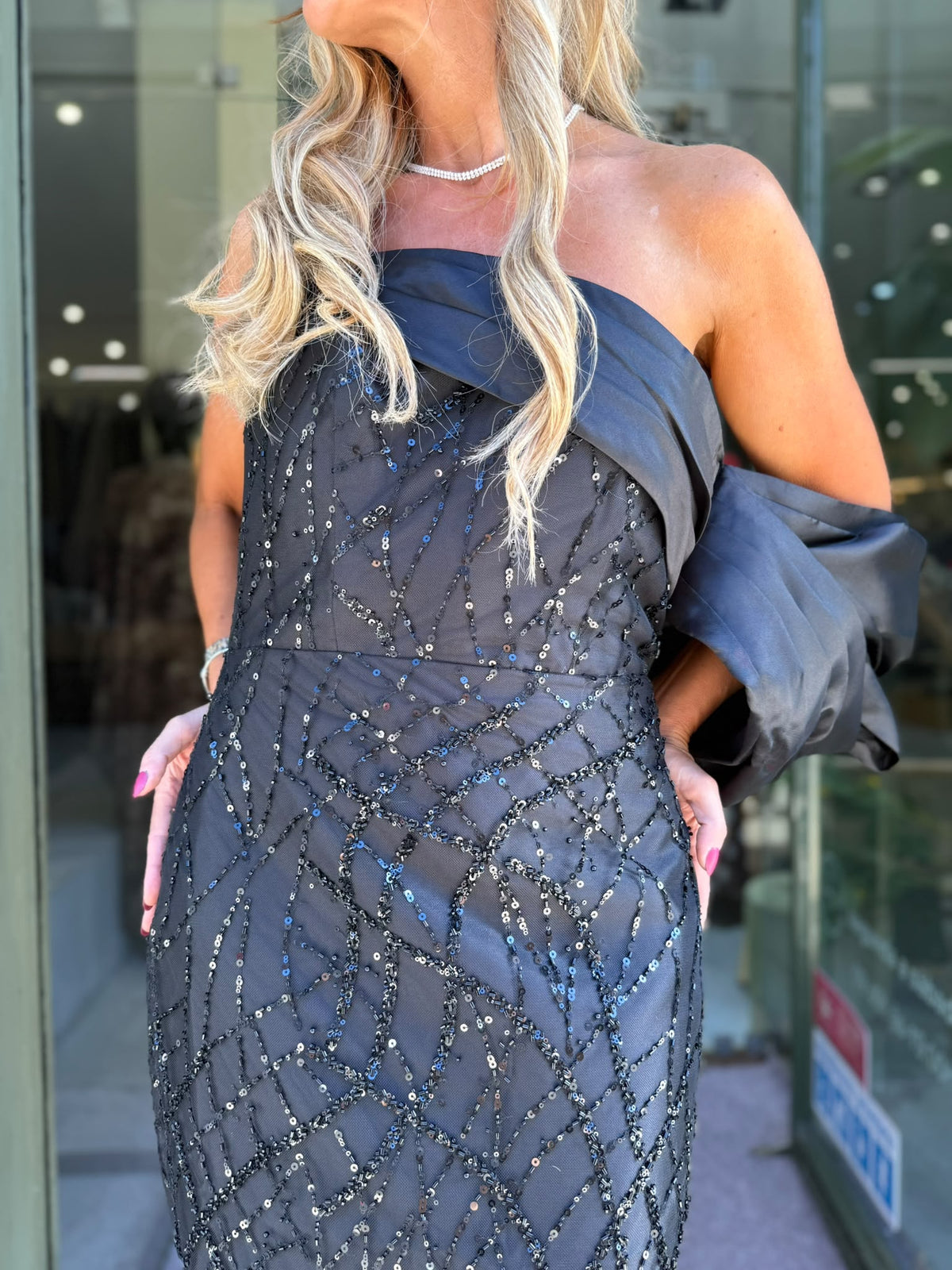 Vestido Longo Preto Glamour