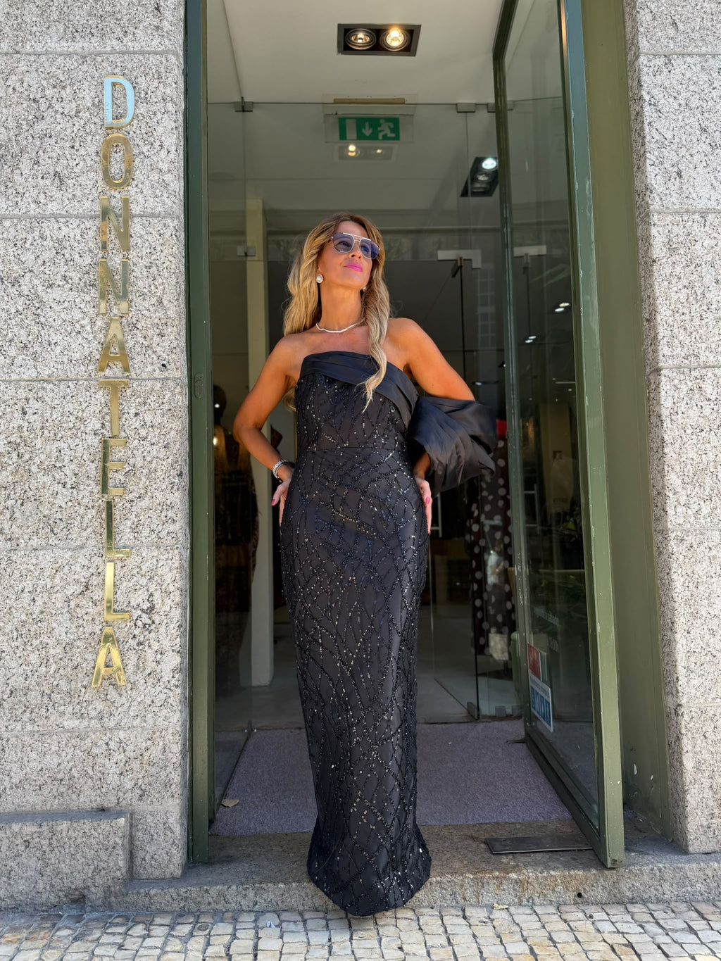 Vestido Longo Preto Glamour
