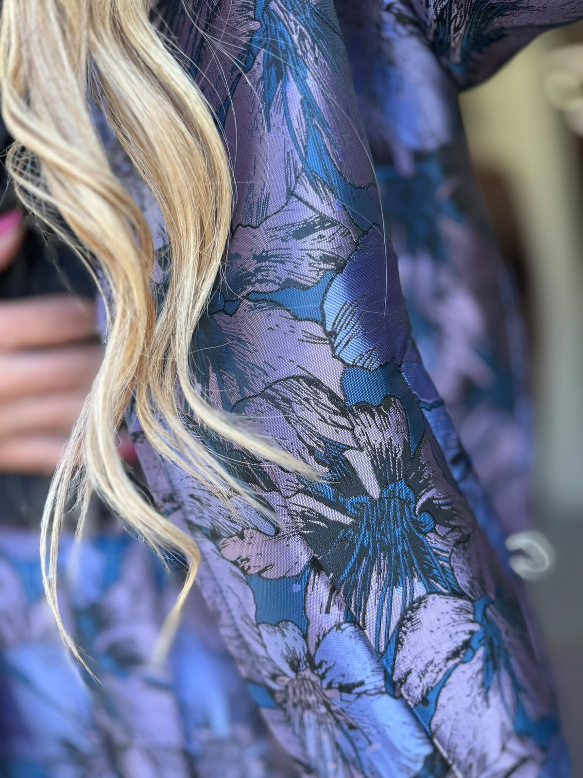 Conjunto Floral Azul