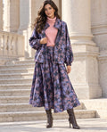 Conjunto  Floral Elegance Lilas
