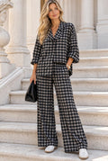 Conjunto Xadrez Preto e Cinza