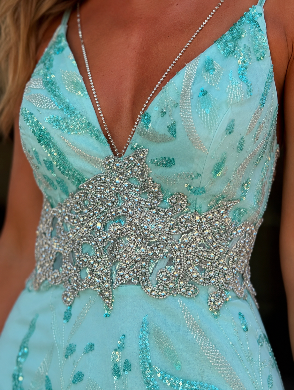 VESTIDO VERDE ÁGUA TIFFANY
