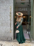 VESTIDO VERDE LANTEJOULAS