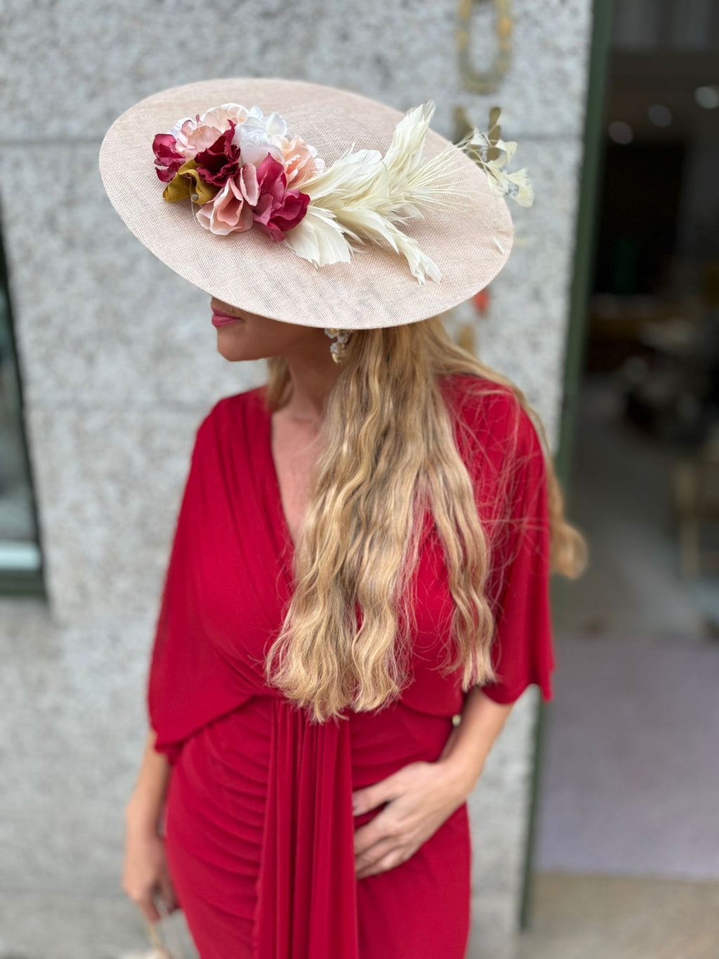 VESTIDO VERMELHO MIDI FLUIDO
