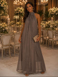 VESTIDO LONGO GOLA HALTER
