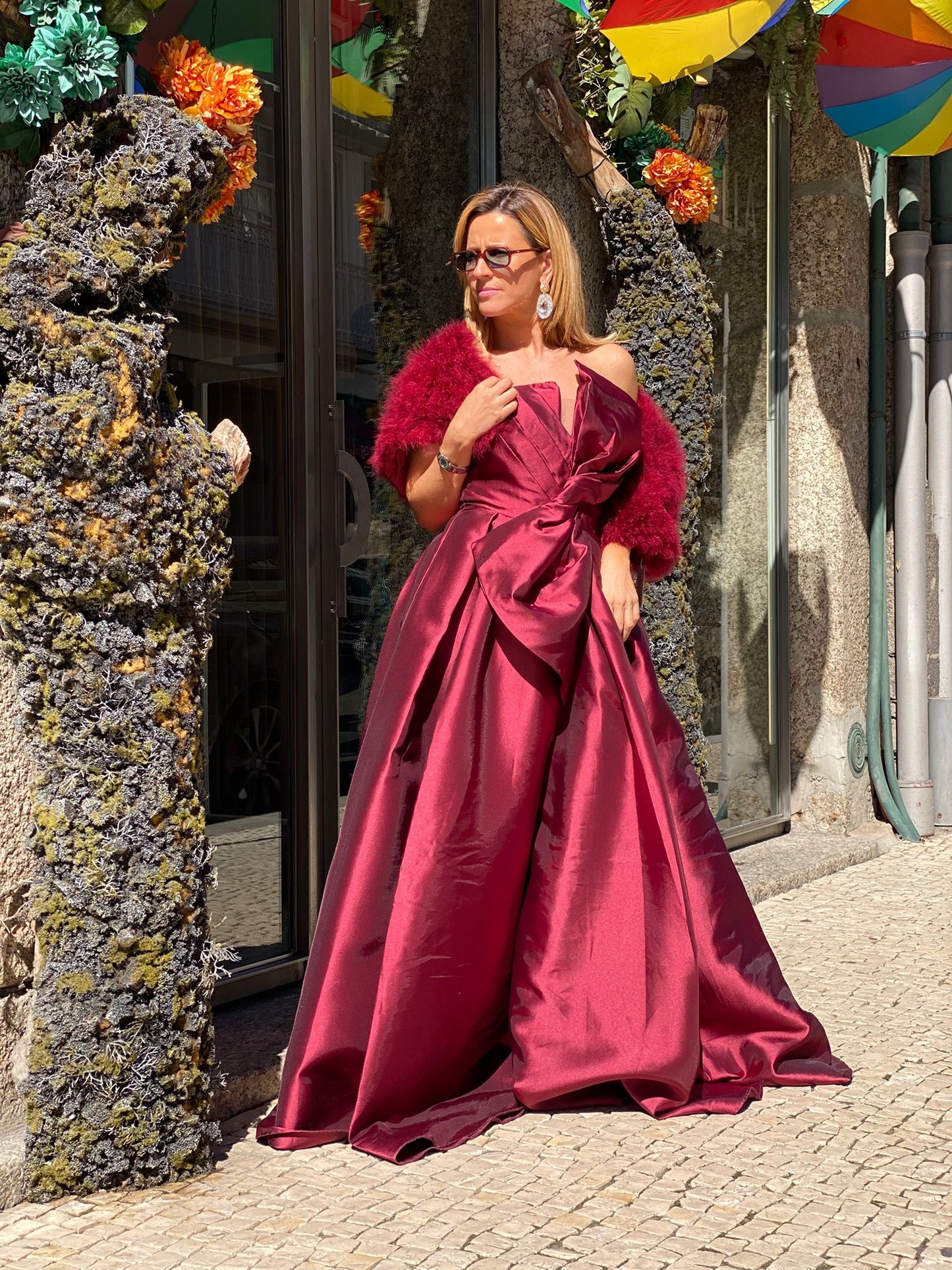 Vestido cai- cai bordo