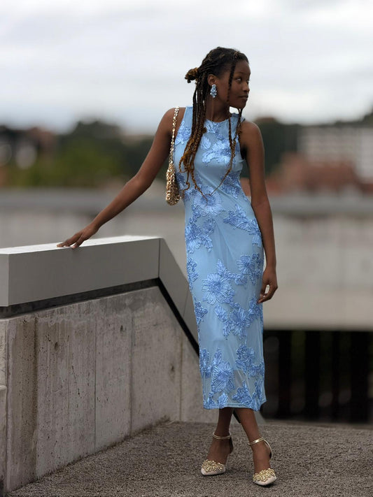 Vestido texturado