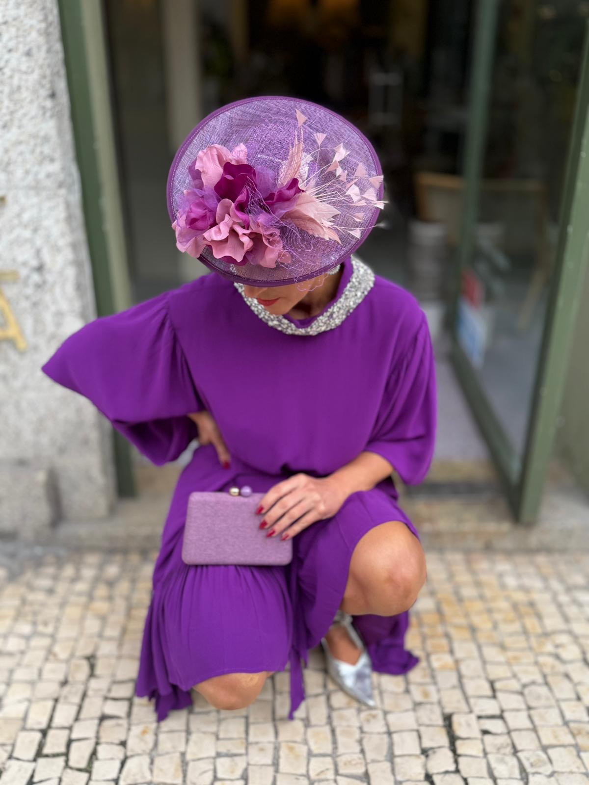VESTIDO ROXO MIDI