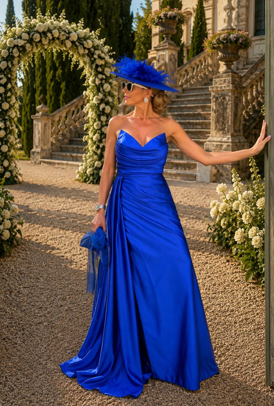 VESTIDO AZULÃO COMPRIDO