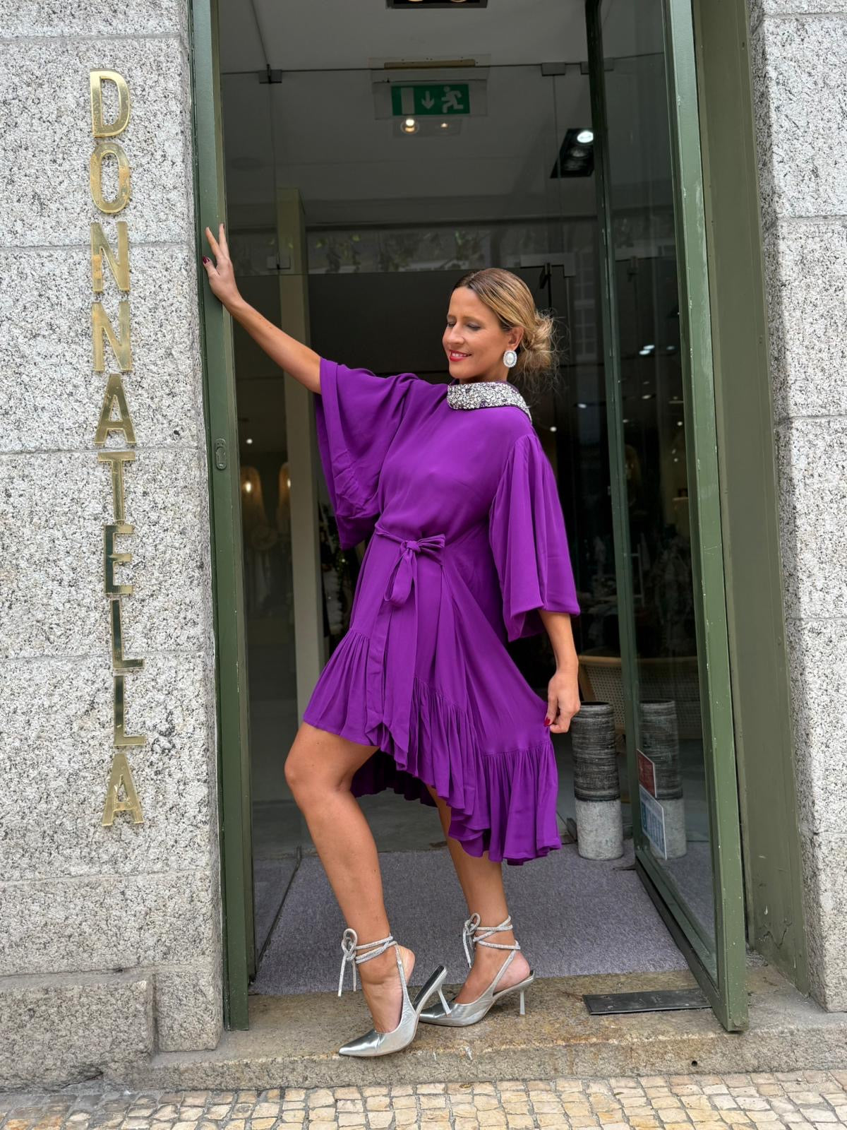 VESTIDO ROXO MIDI