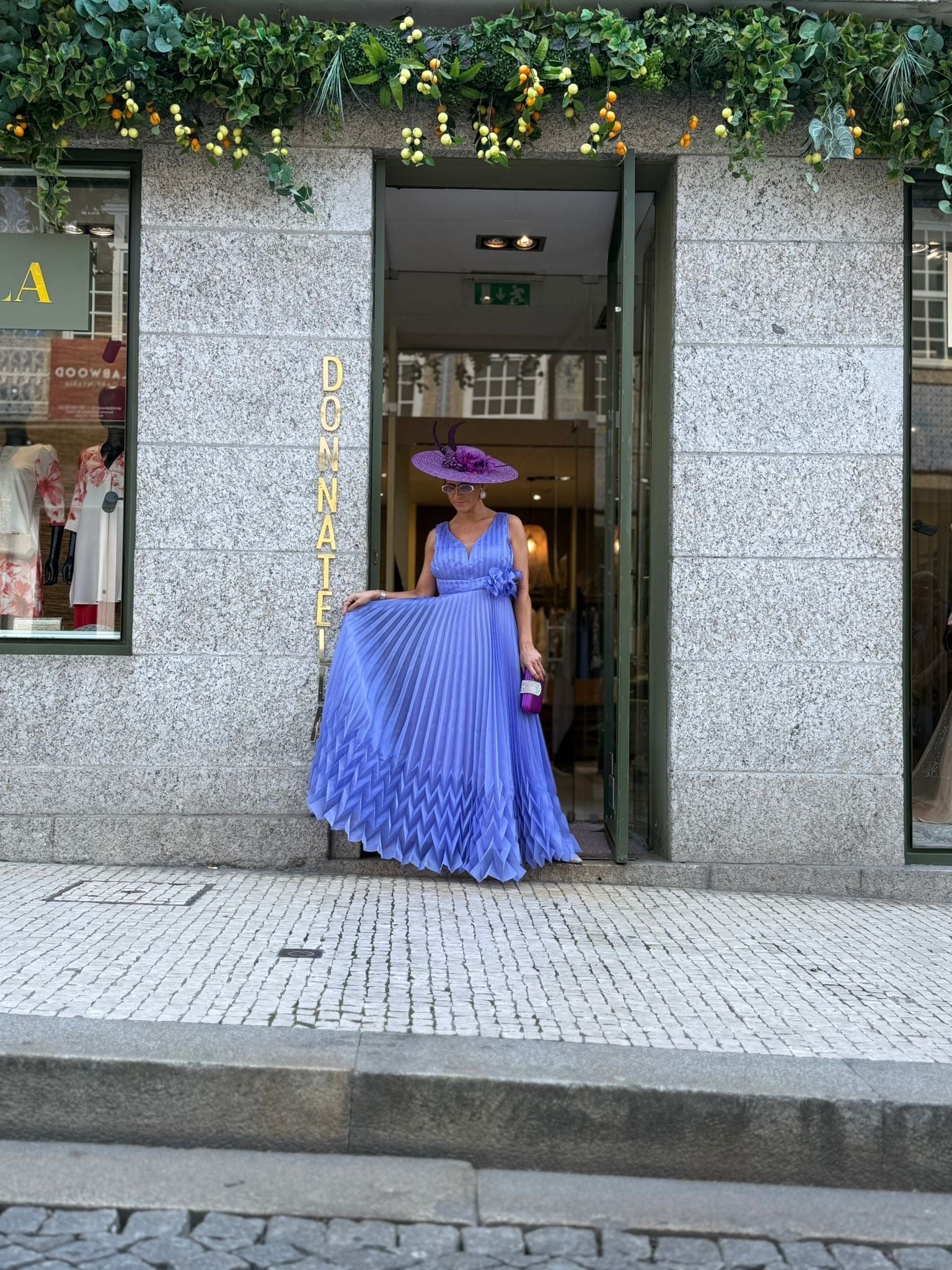 VESTIDO PLISSADO LAVANDA