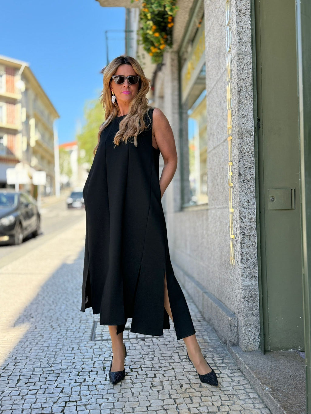 VESTIDO MALHA TIRAS