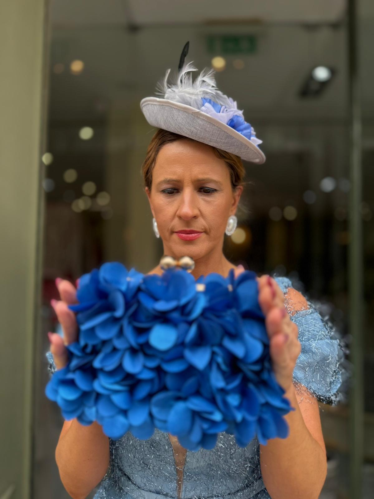 VESTIDO AZUL BRILHO