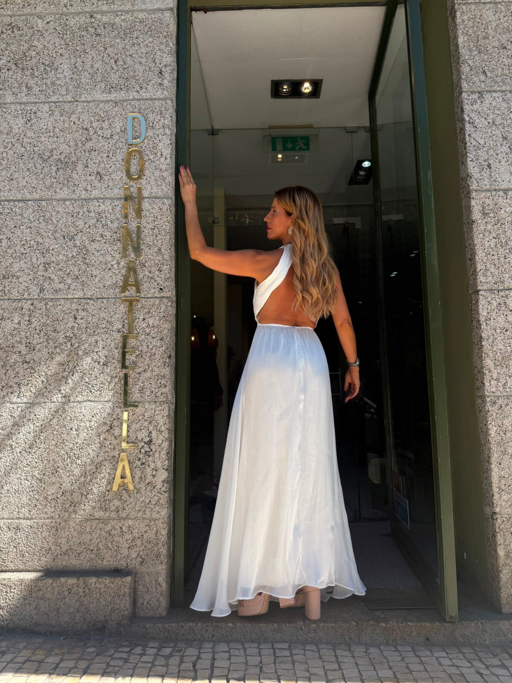 VESTIDO LONGO HALTER BRANCO