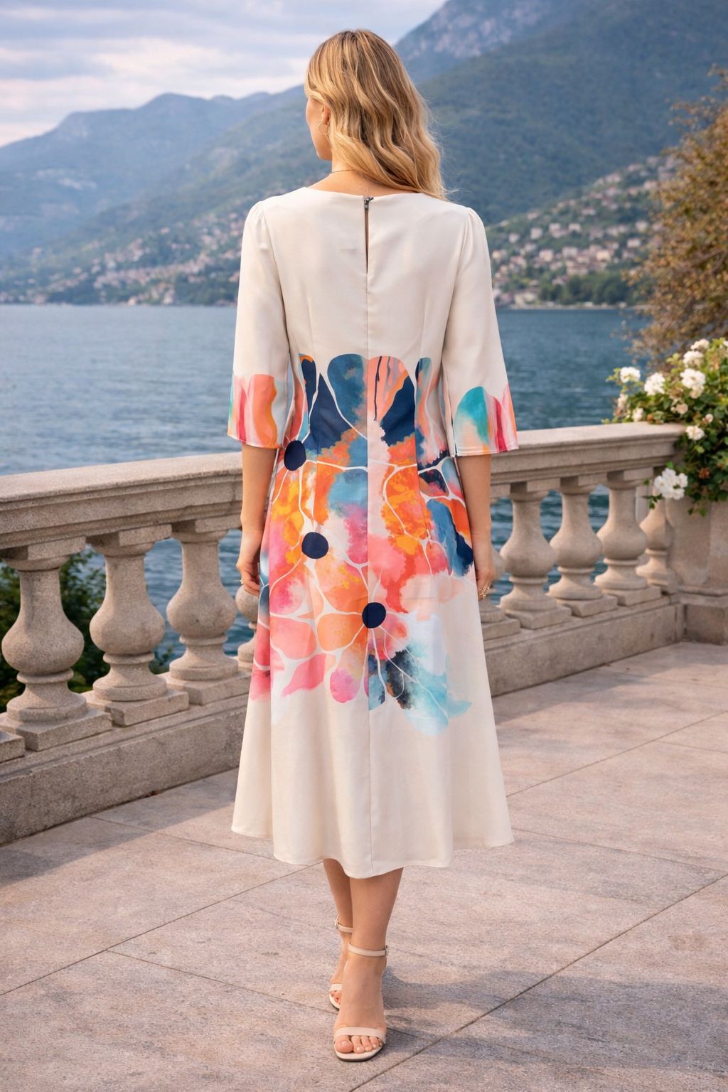 VESTIDO MIDI ESTAMPADO