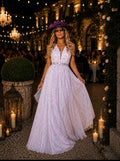 VESTIDO LILÁS ESTAMPADO