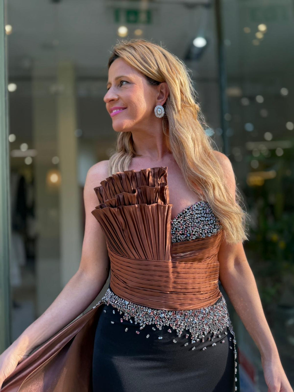 VESTIDO SEREIA EM TAFETÁ