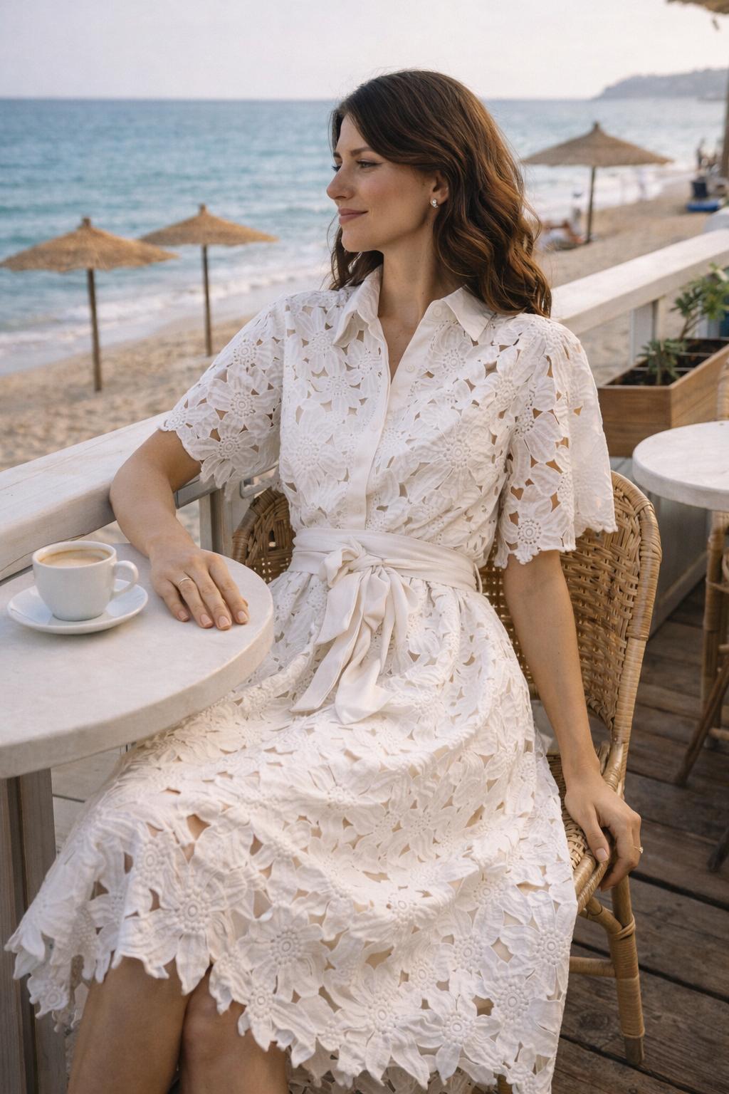 VESTIDO CAMISEIRO EM BORDADO INGLÊS