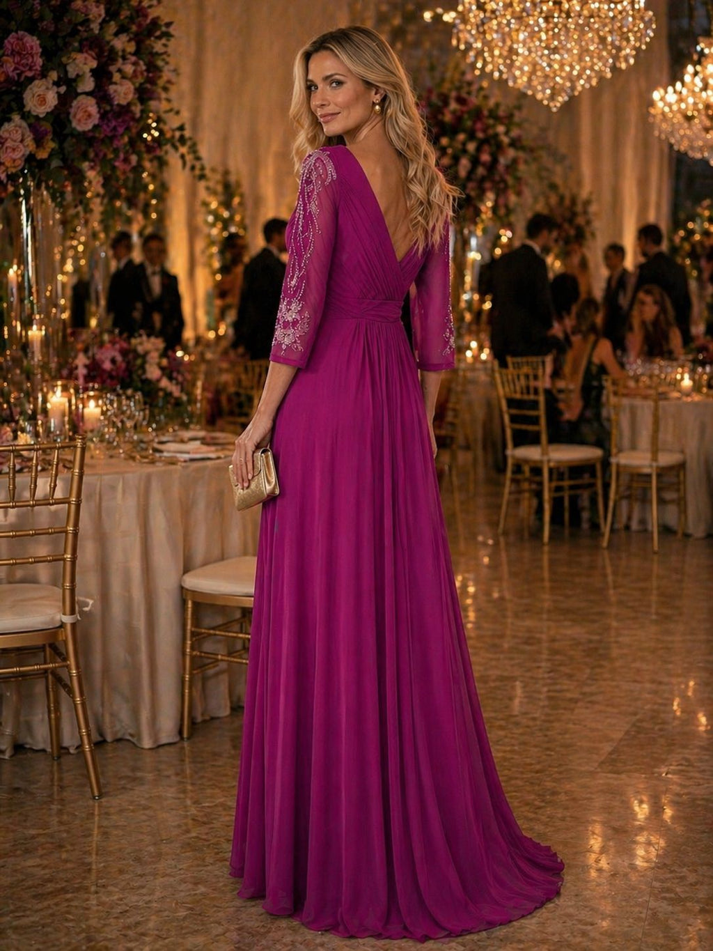 VESTIDO ROSA FUCSIA