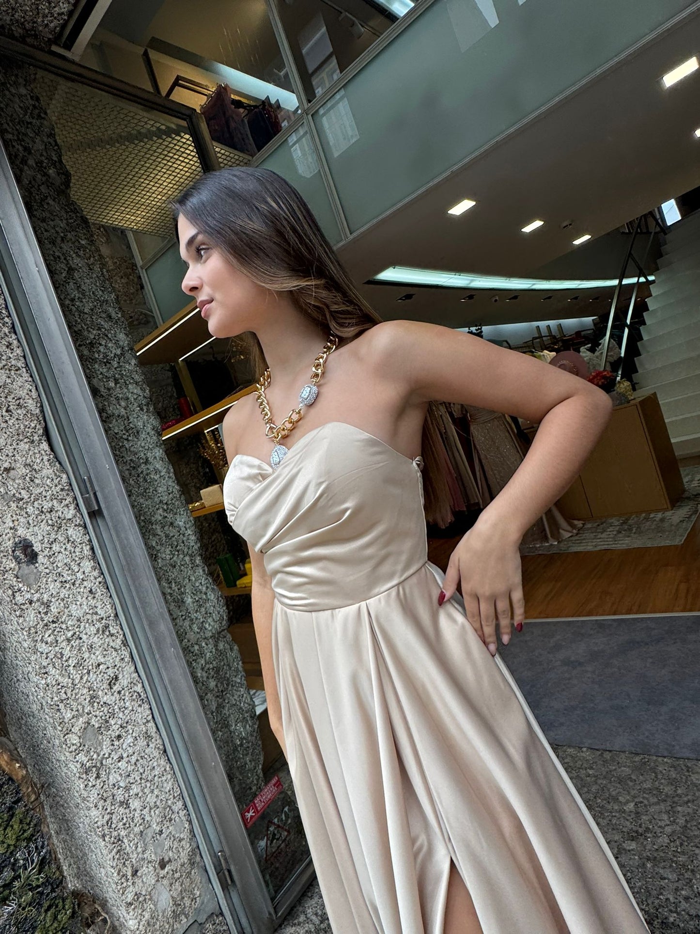 Vestido  cai-cai