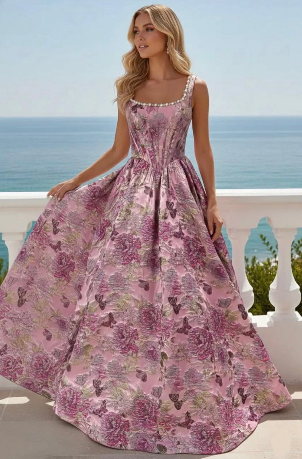 VESTIDO BORDADO COMPRIDO