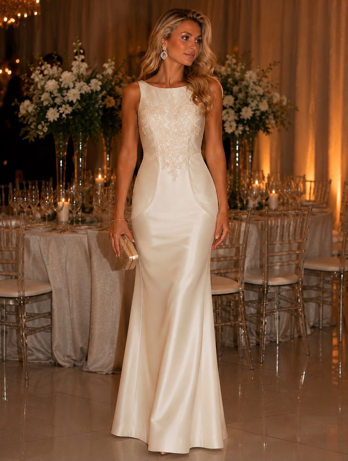 VESTIDO SEREIA ACETINADO