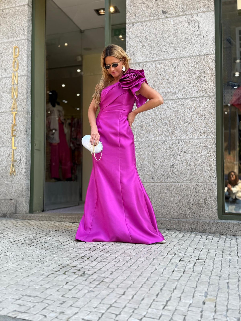 VESTIDO ROSA FÚXIA