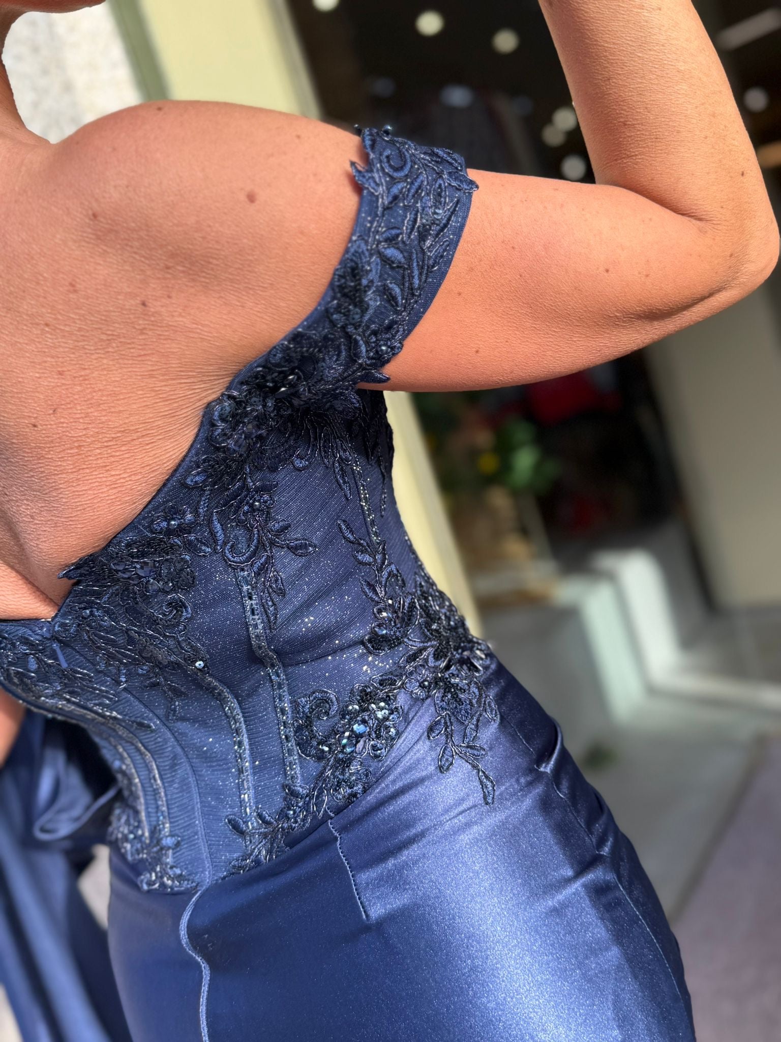 VESTIDO SEREIA AZUL MARINHO