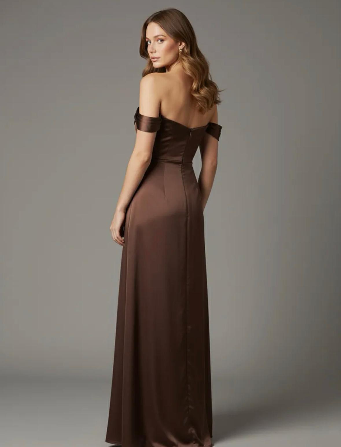 VESTIDO LONGO CETIM