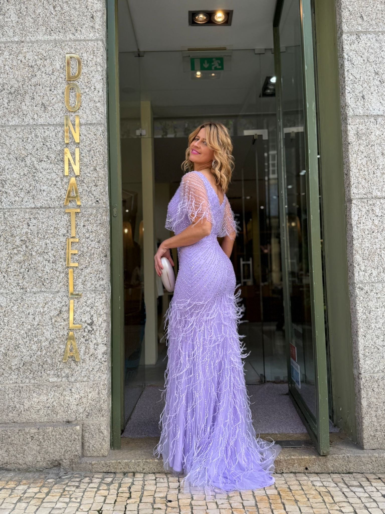 VESTIDO SEREIA COM MANGA