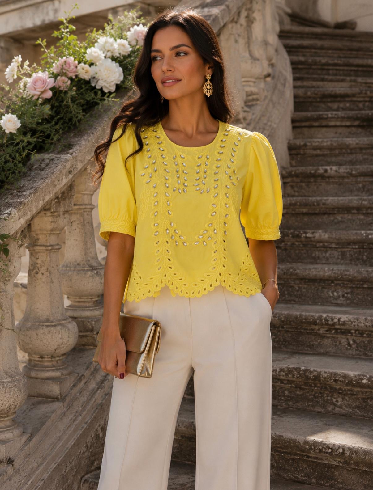 BLUSA SOFISTICADA COM DETALHES