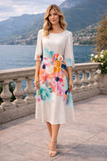 VESTIDO MIDI ESTAMPADO