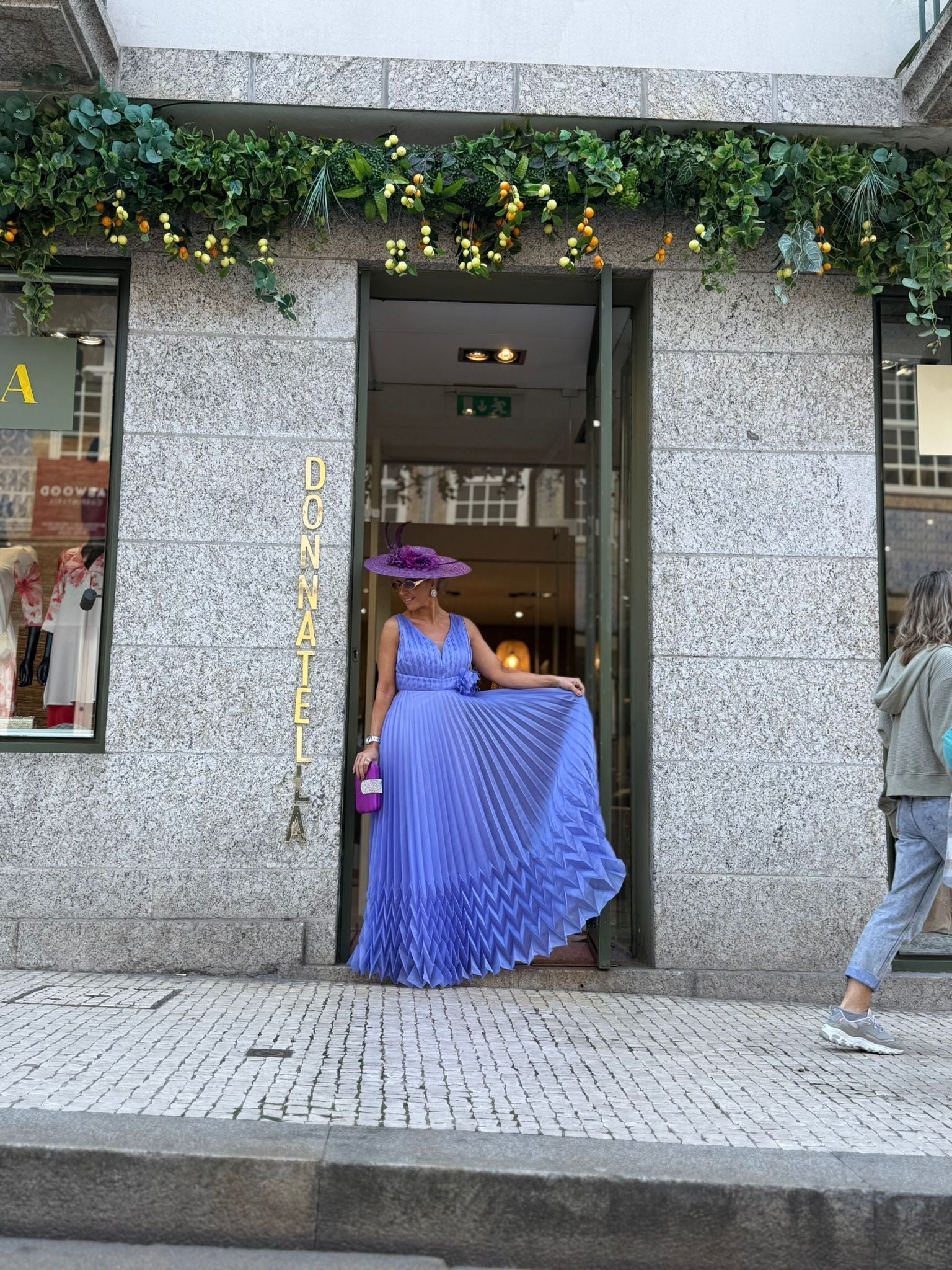 VESTIDO PLISSADO LAVANDA