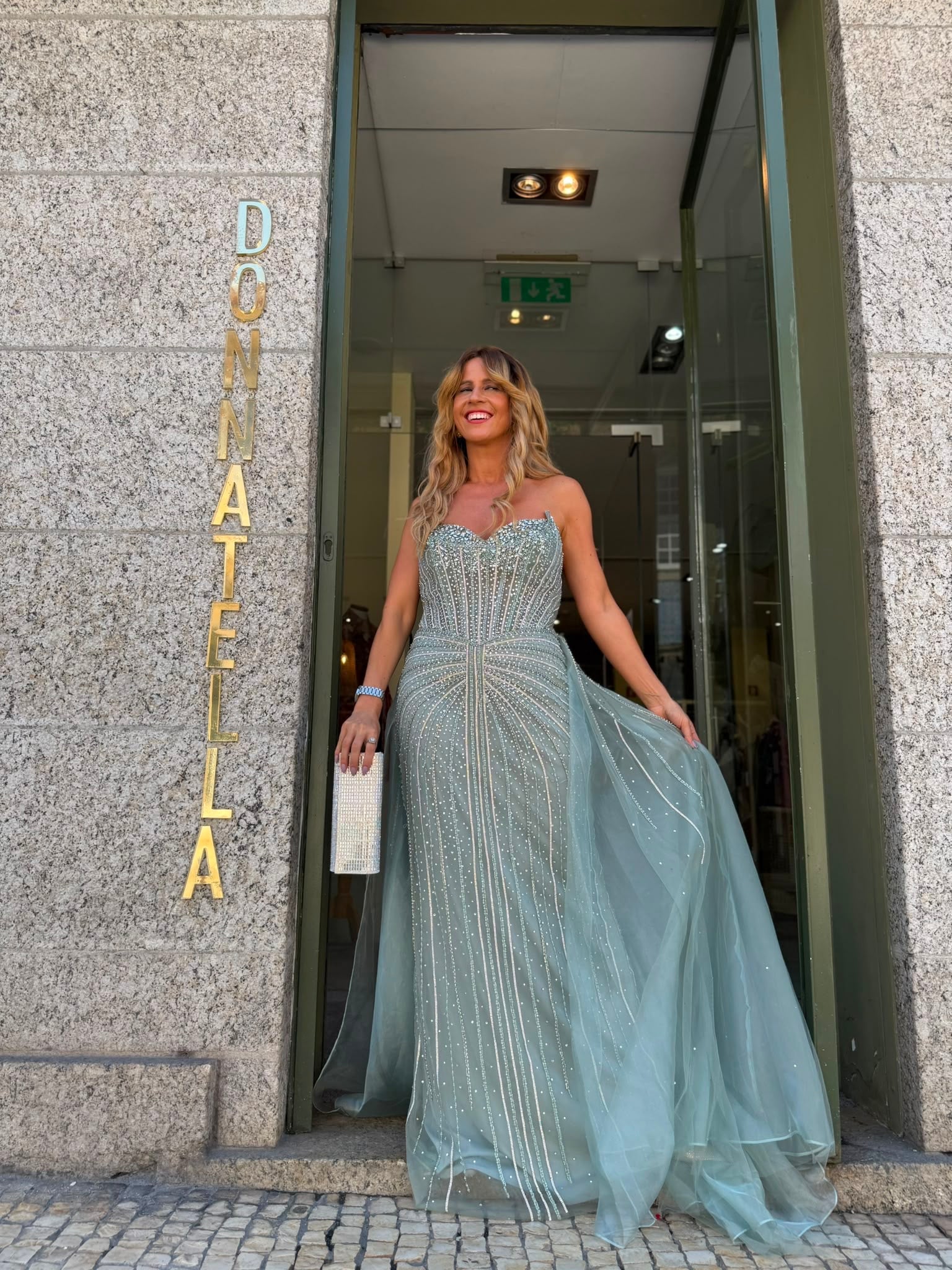 VESTIDO LONGO BRILHO CELESTIAL