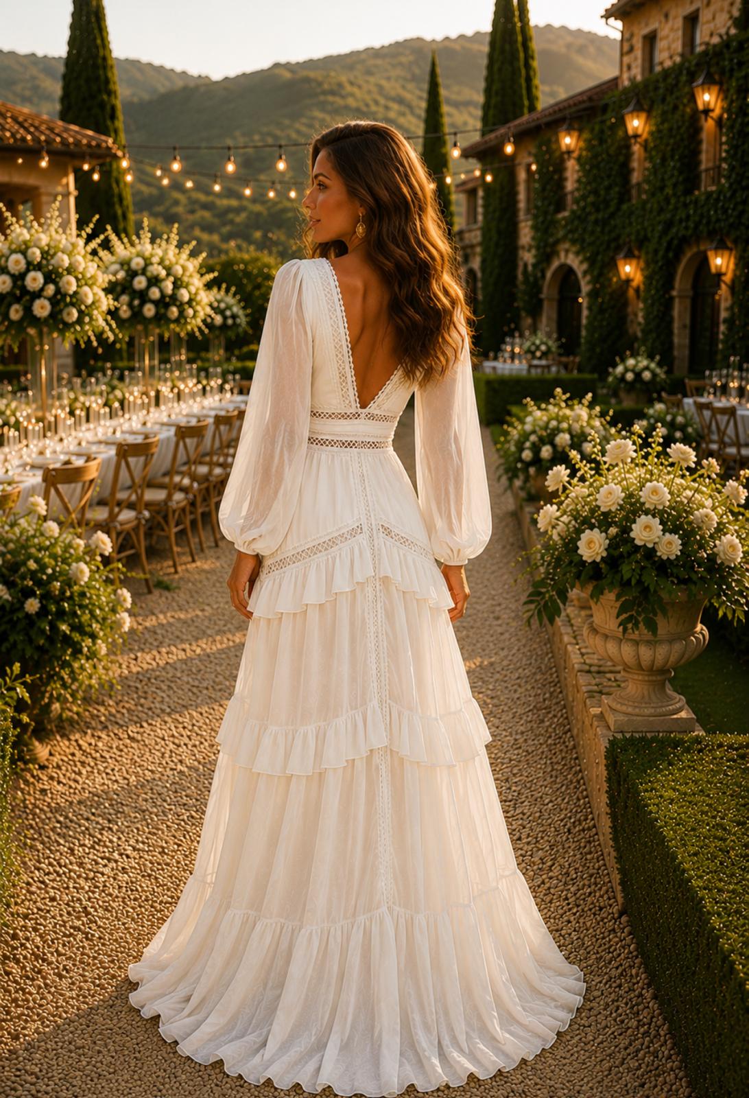 VESTIDO LONGO RENDADO