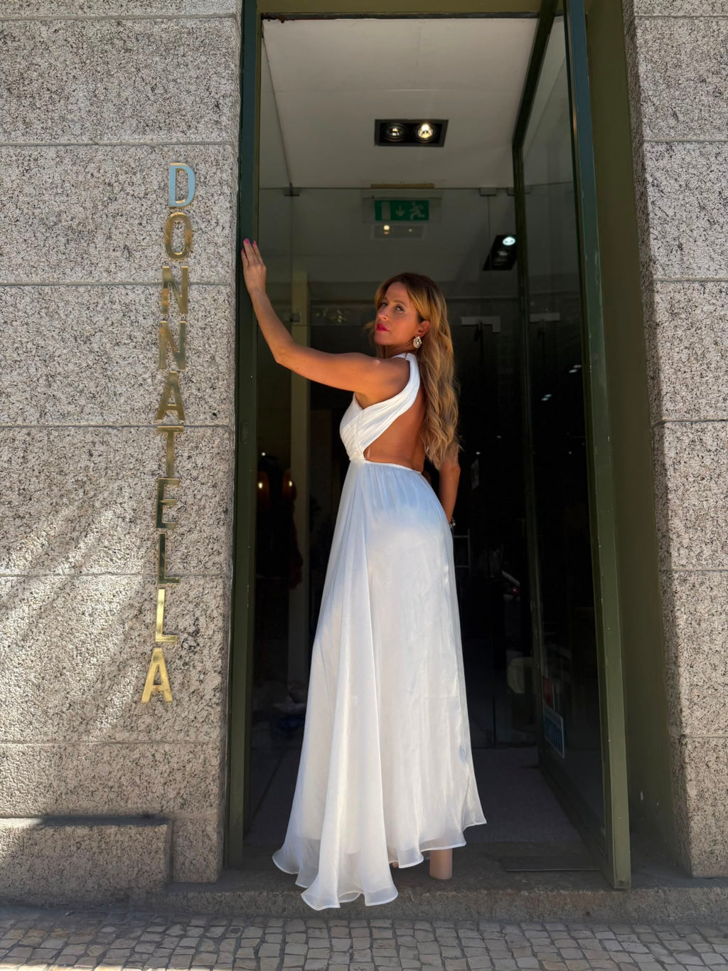 VESTIDO LONGO HALTER BRANCO