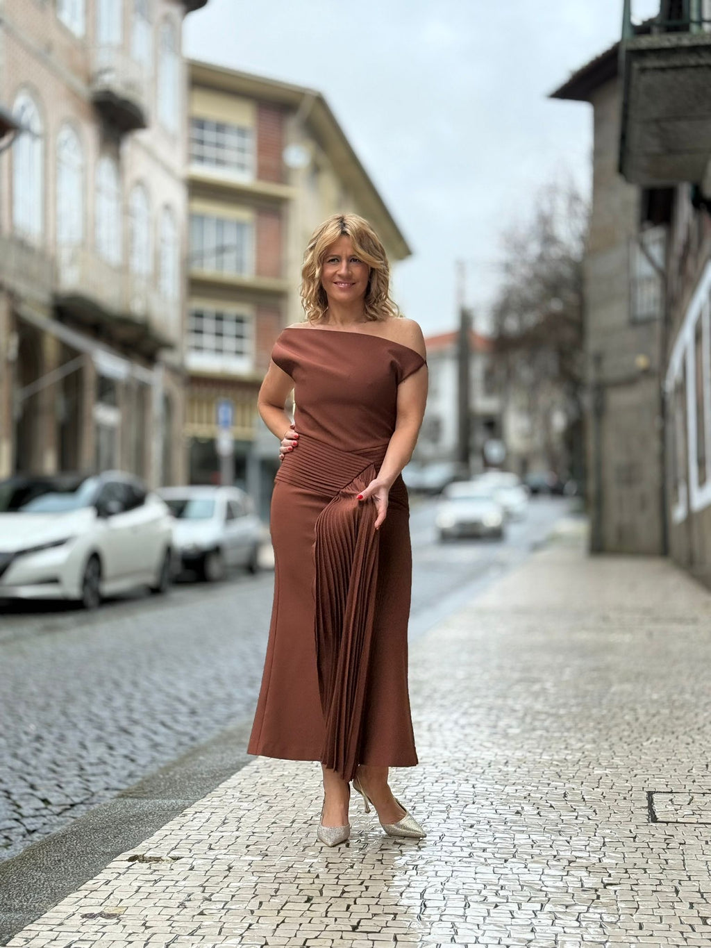 VESTIDO TERRACOTA