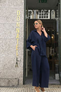 CONJUNTO CASUAL CHIC AZUL MARINHO