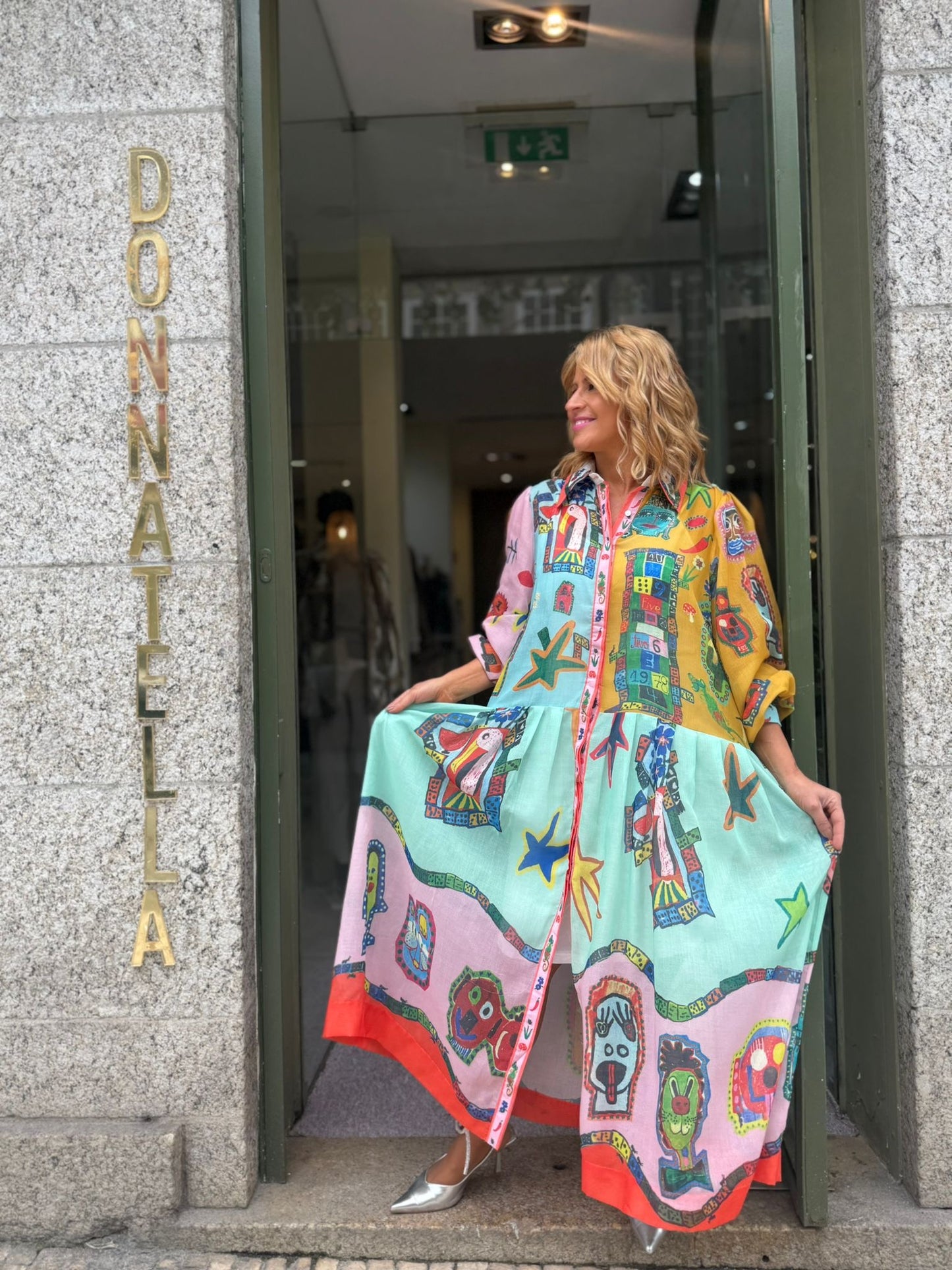 VESTIDO  ESTAMPADO OVERSIZE