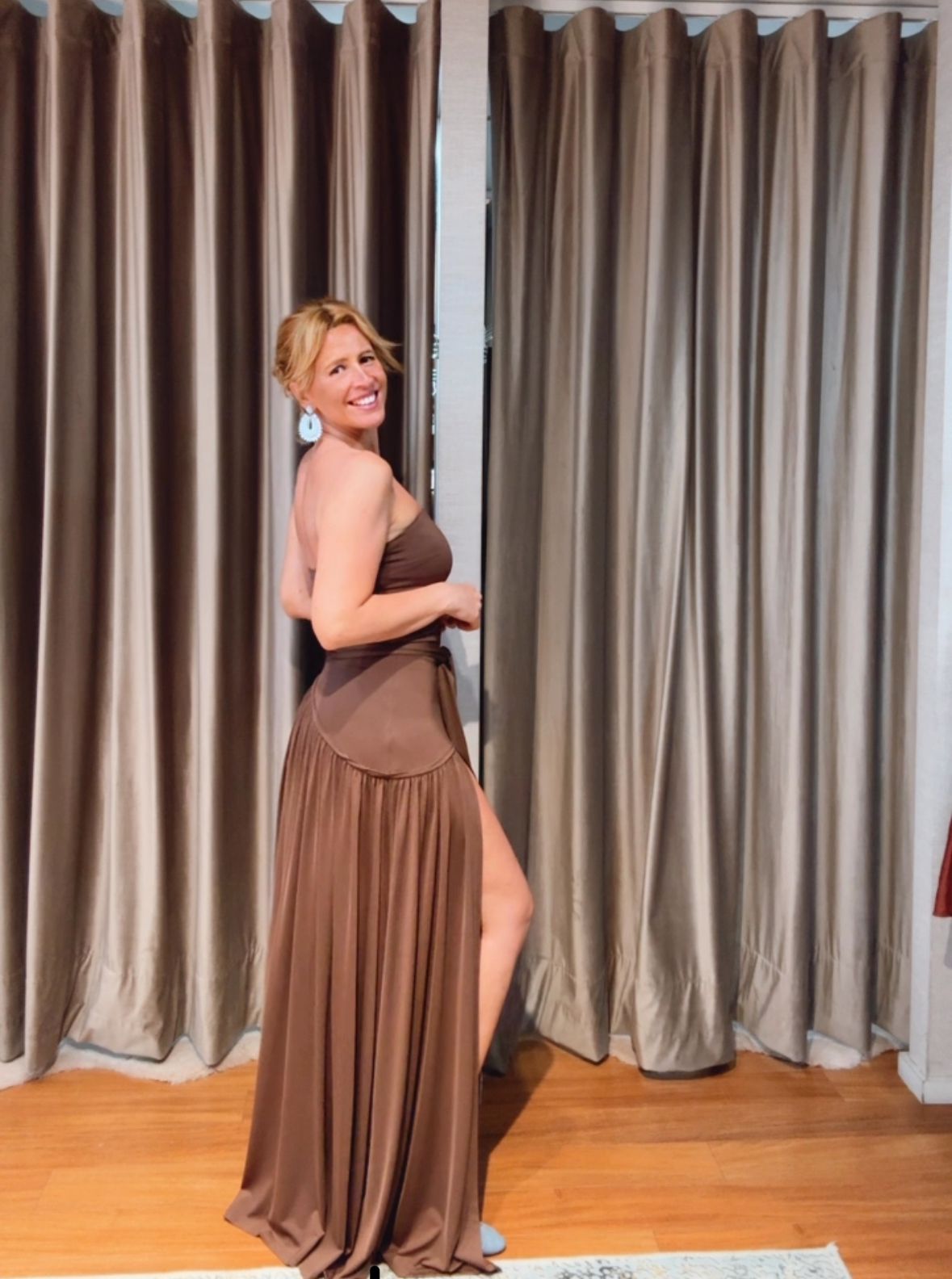 Vestido malha cai-cai