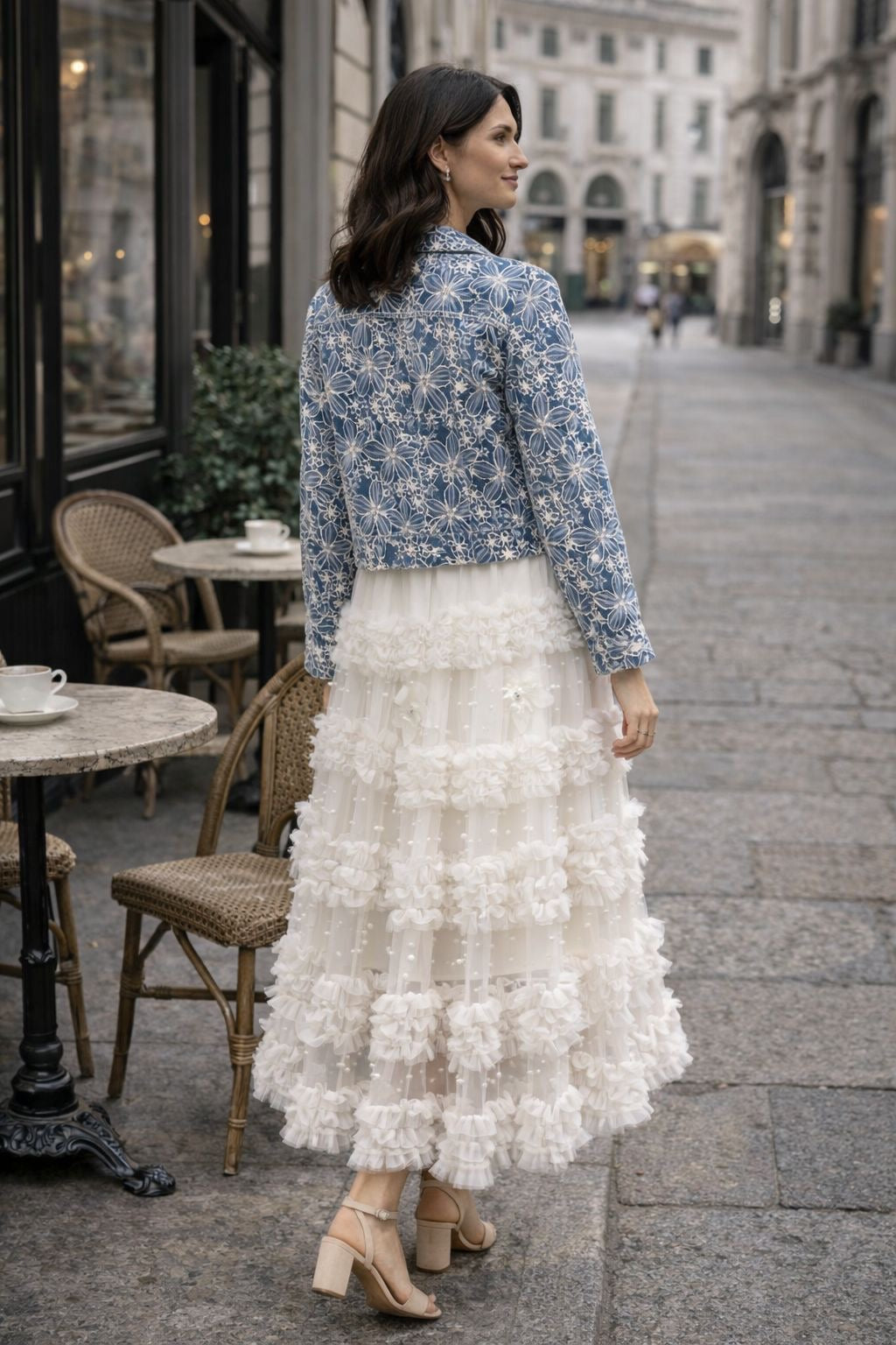 CASACA DE GANGA BORDADA